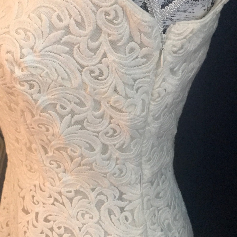 Romantic White laundry by shelli segal dress fairycore - Picture 3 of 5